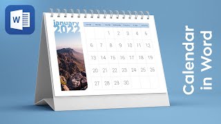 Calendar in Word in 5 minutes Learn how to create calendar in Microsoft Word simple tutorial [upl. by Prissie947]