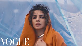 Go Behind the Scenes with Priyanka Chopra for the September  October Cover shoot  Vogue India [upl. by Naujik]