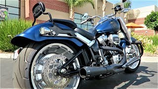 2018 Stage IV Fatboy 117 Cubic Inch with Bassani Road Rage Exhaust [upl. by Yanahs]