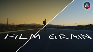 The EASIEST Way To Add FILM GRAIN To Your Footage  Davinci Resolve Tutorial [upl. by Esiocnarf]