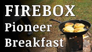 Pioneer BREAKFAST on a Firebox Stove [upl. by Menis]