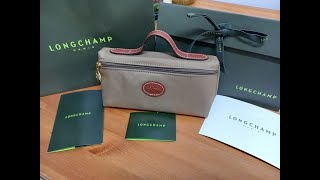 Longchamp Le Pliage Cosmetic CaseDesert Colour Unboxing [upl. by Yssac506]