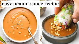 Easy Peanut Sauce Recipe [upl. by Gnaig902]