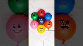 Popping 7 Emoticon Colorful Balloons Reverse Asmr Satisfying balloonpop balloonpopping [upl. by Negah]