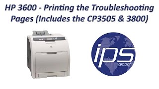 HP 3600  Printing the Troubleshooting Pages Includes the CP3505 amp 3800 [upl. by Christiana764]