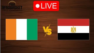 🔴 Live Cote dIvoire vs Egypt  FIBA Afrobasket 2025 Qualifiers  Live Play By Play Scoreboard [upl. by Ahsiakal793]