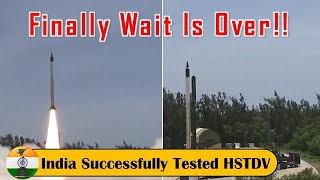 DRDO conducted 2nd trial of HSTDV hypersonicmissile drdo [upl. by Faletti]