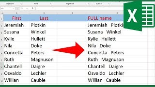 How to merge two columns in Excel without losing data [upl. by Mikael]