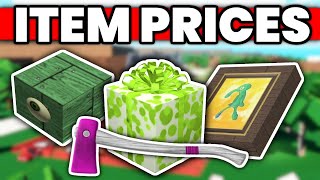 How Much EVERY ITEM Is Worth In Lumber Tycoon 2 Roblox [upl. by Kerman]