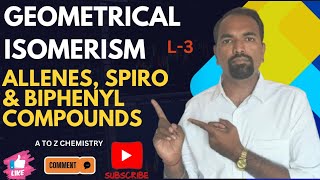 Geometrical Isomerism in Allenes  Spiro  Biphenyl Compounds  JEE  NEET  By Sartale Sir [upl. by Kiersten44]