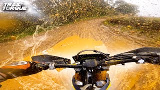 Riding a Soaking Wet Weedon Motocross Track  Main Track amp Practice Track  Husqvarna TE300i 4K [upl. by Fitting]