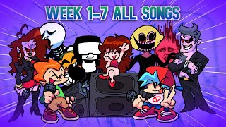 Friday Night Funkin  All Songs Weeks 1 to 7 Week 7 Update [upl. by Ahsotan462]