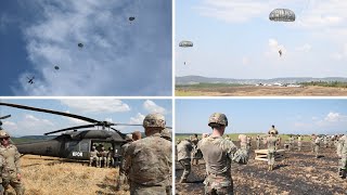 Kosovo Airborne Jump 2023 US Army Soldiers in the Truest Form of Bravery [upl. by Wassyngton]