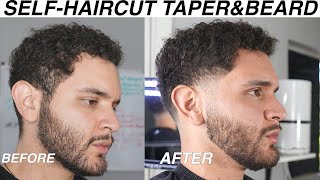 HOW TO FADE YOUR OWN HAIR FROM HOME DUMMY PROOF Step by Step SELF HAIRCUT Taper And Beard Fade [upl. by Dickinson]