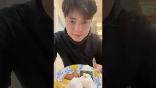 Onigiri Lets go asmr cooking food recipe mukbang mukbangers asmreating [upl. by Neerom]