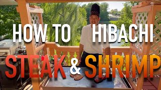 How to make hibachi at home  Steak and Shrimp Hibachi on Blackstone griddle [upl. by Halonna]