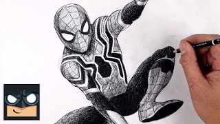 How To Draw Spider Man  YouTube Studio Sketch Tutorial [upl. by Carolynn393]