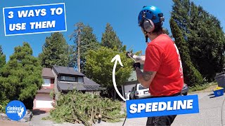 SPEEDLINE 3 different techniques to make tree work easier [upl. by Wendt247]