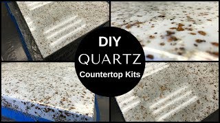 HOW TO DIY White Quartz Countertop Resurfacing KitsLeggaris New Countertop Kit [upl. by Adnauqaj664]