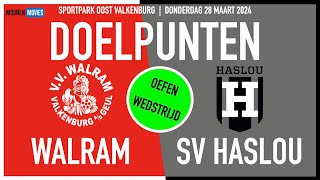 DOELPUNTEN OEFENWEDSTRIJD WALRAMHASLOU 41 [upl. by Ronnie]