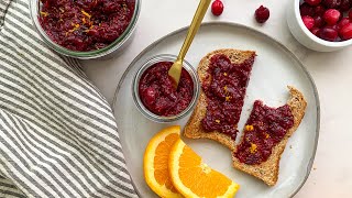 Cranberry Chia Jam Recipe [upl. by Karas493]