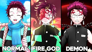 All Tanjiros Forms In Demon Slayer Demon King Sun God [upl. by Airetal]