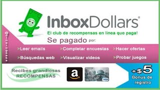 InboxDollars como funciona trucos  Tutorial español  5 gratis [upl. by Nivej]