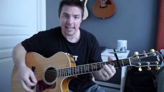 quotBeat of the Musicquot Beginner Guitar Lesson Brett Eldredge [upl. by Anomas]