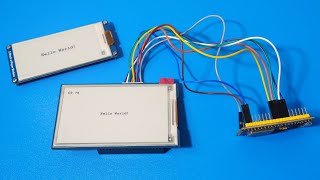 Easy ESP32 Waveshare ePaper Display Tutorial [upl. by Cinimmod]