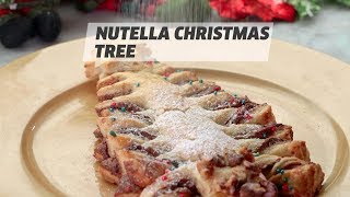 Easy amp Delicious Nutella Christmas Tree Recipe [upl. by Lasko301]