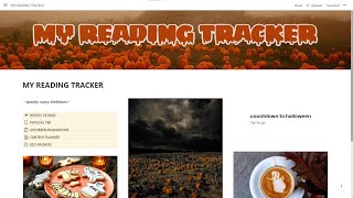 Notion Reading Tracker Template  SPOOKY EDITION Goodreads  Storygraph Alternative [upl. by Willey660]