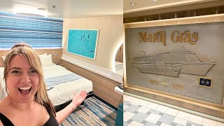 Embarkation Day on the Carnival Mardi Gras Room Tour Ship Tour and Food 2024 [upl. by Schumer]