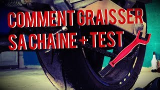 TUTO  Graissage de sa chaine moto  Test brosse [upl. by Cini896]