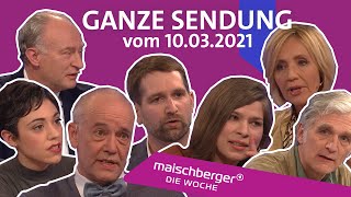 CoronaStrategie Gendern Maskenaffäre  maischberger die woche [upl. by Mendive944]