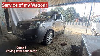 70k km waali service of my Maruti wagon r  Detailed information [upl. by Enniotna]