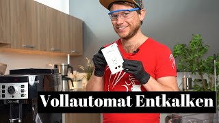 Anleitung – DeLonghi Magnifica Entkalken  Wie wird ein Kaffeevollautomat richtig entkalkt [upl. by Manaker]