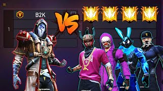 B2K VS 4 PRO LEGENDS  BORN2KILL VS 4 HEADSHOT PLAYERS [upl. by Janith]