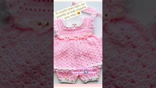 Crochet  como tejer vestido para niñas con gancho dress set crochetforbaby ganchillo shorts [upl. by Enyahc]