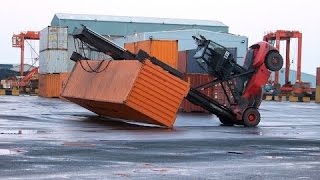 Craziest Forklift Accidents Youll EVER See Forklift Fails Compilation 2016 [upl. by Ariday543]