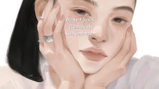 Acne  Scar removal subliminal by DevineSubliminals [upl. by Yelsew]