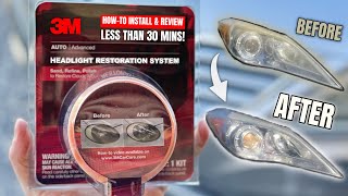 Does this 15 3M Headlight Restoration Kit ACTUALLY Work  3M Headlight Restoration Kit Review [upl. by Keily]