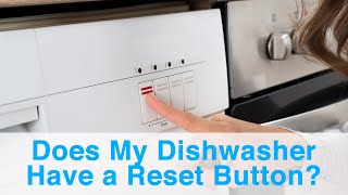 Does my dishwasher have a reset button [upl. by Hara]