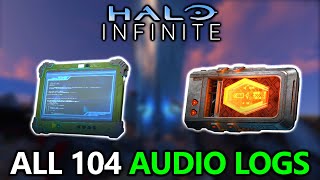 Halo Infinite  All 104 Audio Logs Locations Guide [upl. by Eylhsa293]