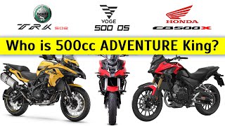 Honda CB500X vs Benelli TRK 502X vs Voge 500DSX Review [upl. by Artina644]