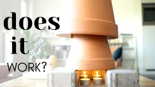 How to Make DIY Clay Pot Candle Heater in Just Minutes  Does it really work [upl. by Annahsor]