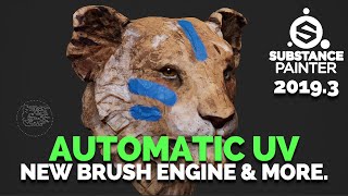 SUBSTANCE PAINTER 20193 NEW FEATURES AND AUTO UV CREATION  WALK THROUGH [upl. by Georglana]