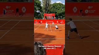 🧙‍♂️ The legend Mansour Bahrami 68 years old 😱👏 Exhibition match at the Trophée Clarins [upl. by Cand]