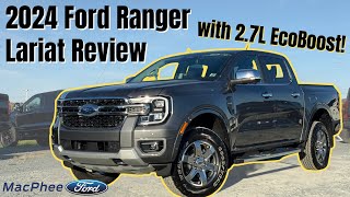 2024 Ford Ranger Lariat with 27L EcoBoost V6 Review [upl. by Stu]