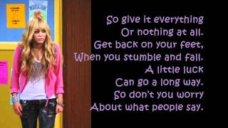 Hannah Montana Forever  ORDINARY GIRL lyrics [upl. by Niobe]