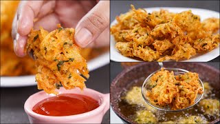 CRISPY POTATO LACCHA PAKORA  ALOO LACCHA PAKORA  CRUNCHY POTATO PAKODA RECIPE  ALOO PAKORA [upl. by Aisyla]